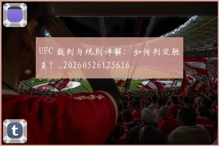 UFC 裁判与规则详解:如何判定胜负?_20260526125616