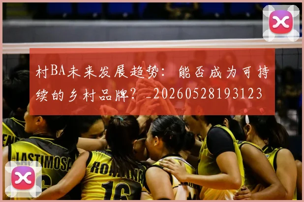 村BA未来发展趋势:能否成为可持续的乡村品牌?_20260528193123